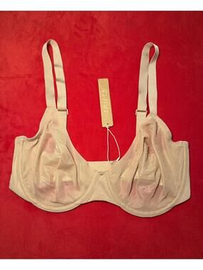 Skims No Show Sheer Unlined Demi Bra Color Clay Size 32DD